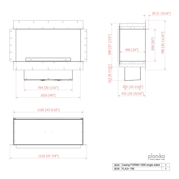 Forma 1000 Single-sided Front
