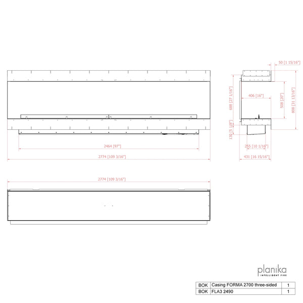Forma Three-sided 2700