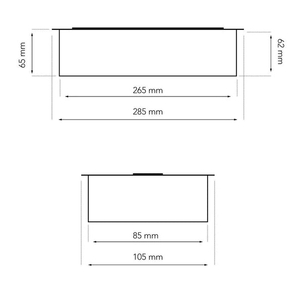 Quemador de 1 Litro Delux - 28,5 cm
