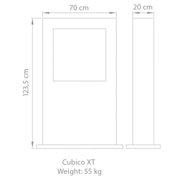 Safretti Cubico XT - acero inoxidable cepillado