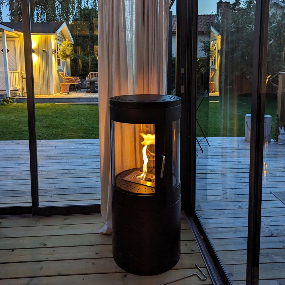 Añade calor a tu invernadero con una chimenea de bioetanol