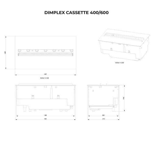 Cassette 400/600 Opti-Myst chimenea
