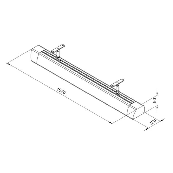Heatstrip Intenso 2200 vatios, calefactor eléctrico