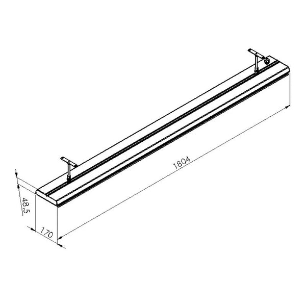 Calefactor eléctrico exteriores Heatstrip Elegance 3600 vatios,