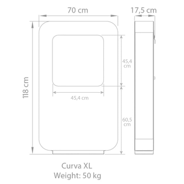 Safretti Curva XL - blanco