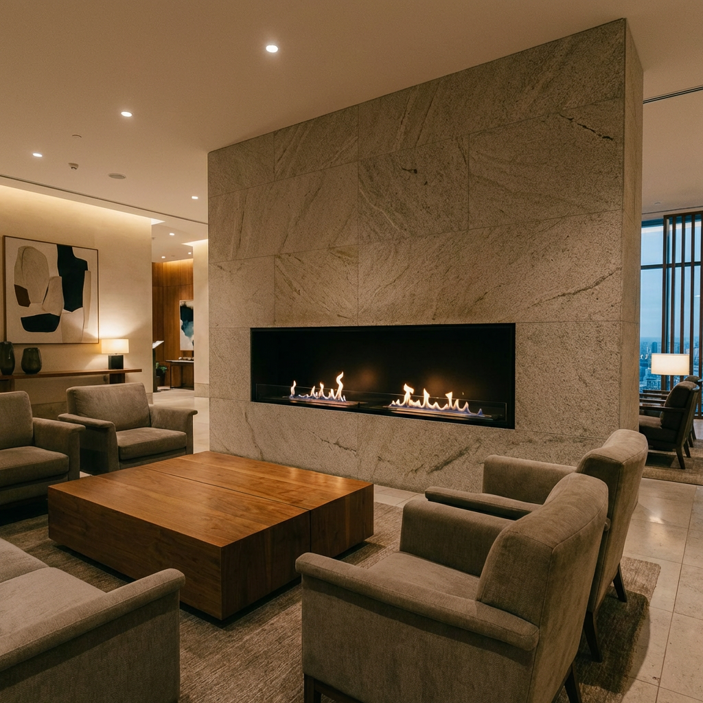 Large Bioethanol Fireplace