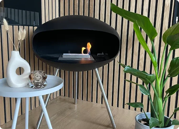Bioethanol Fireplace with Legs
