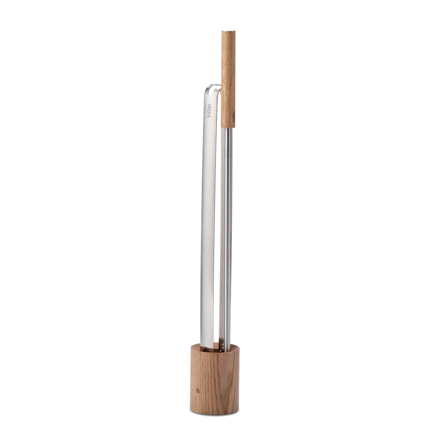 Fire Tool Set - 3 pcs. - Three-piece all-in-one set consisting of fire  blow poker and wooden base