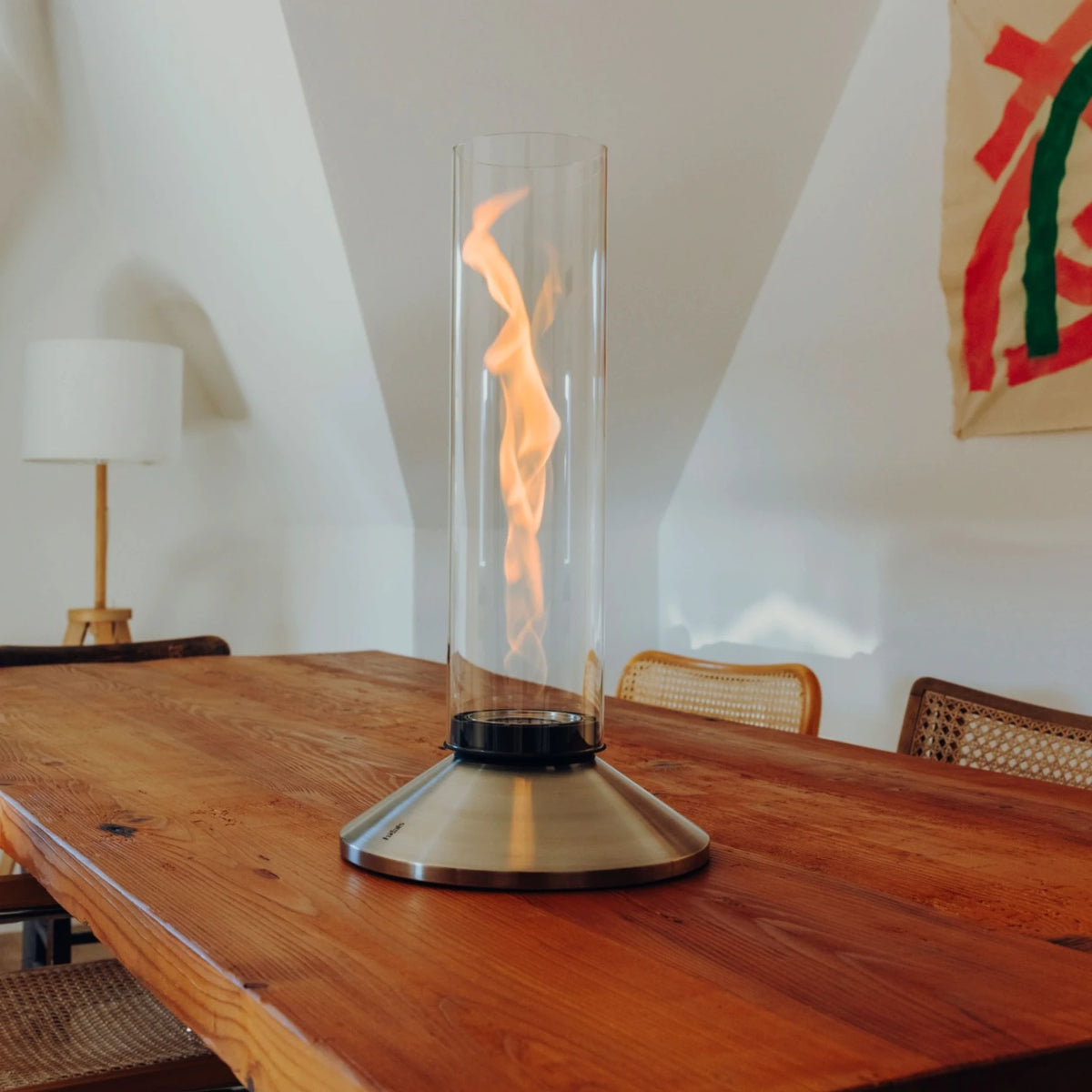Chimenea de sobremesa SPIN X 1200 - Plata