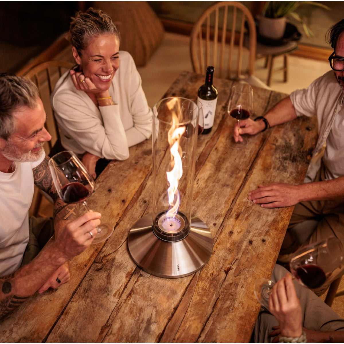 Chimenea de sobremesa SPIN X 1200 - Plata