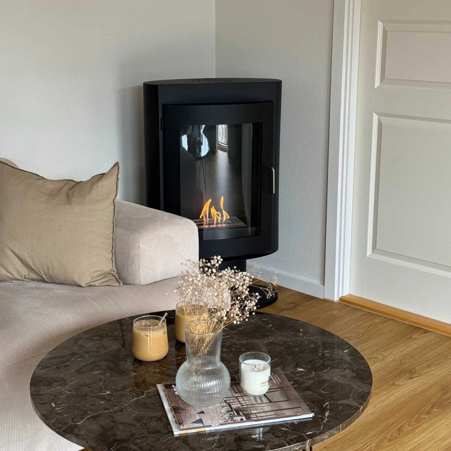 Trenton - Chimenea de bioetanol de pie