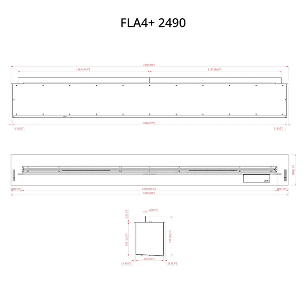 FLA4+ 2490 - Quemador automático de bioetanol