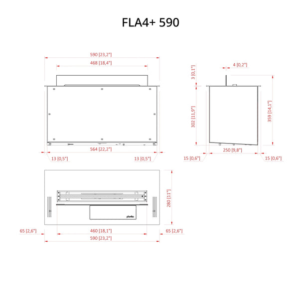 FLA4+ 590 - Quemador automático de bioetanol
