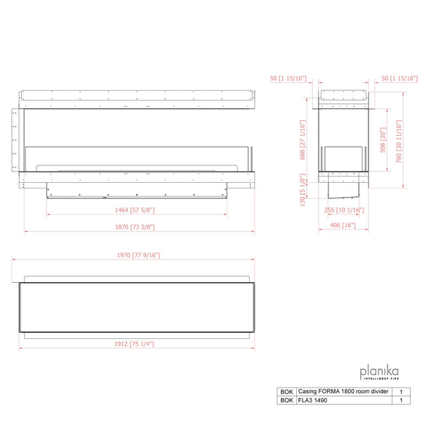 Forma Room Divider 1800