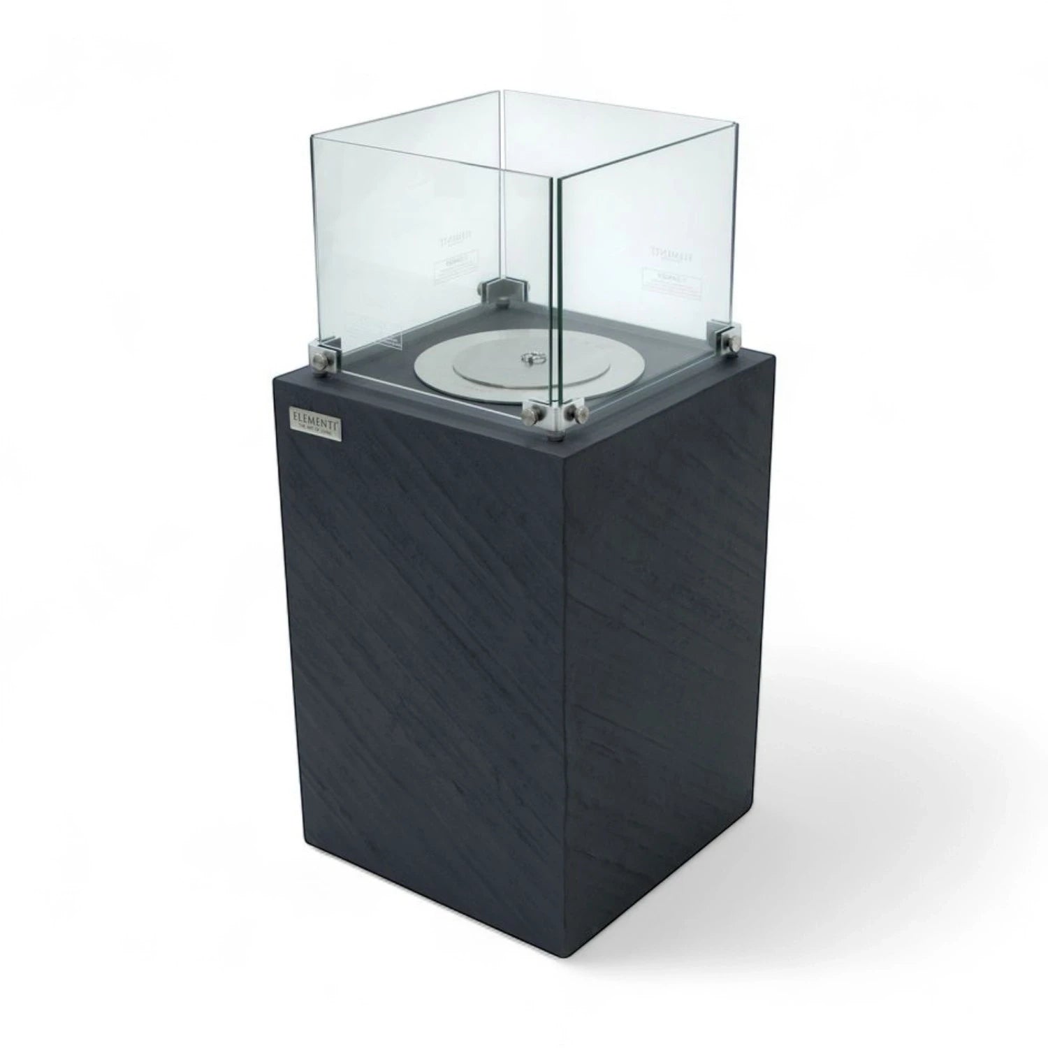 ZERMATT Columna de Bioetanol – Negro Pizarra