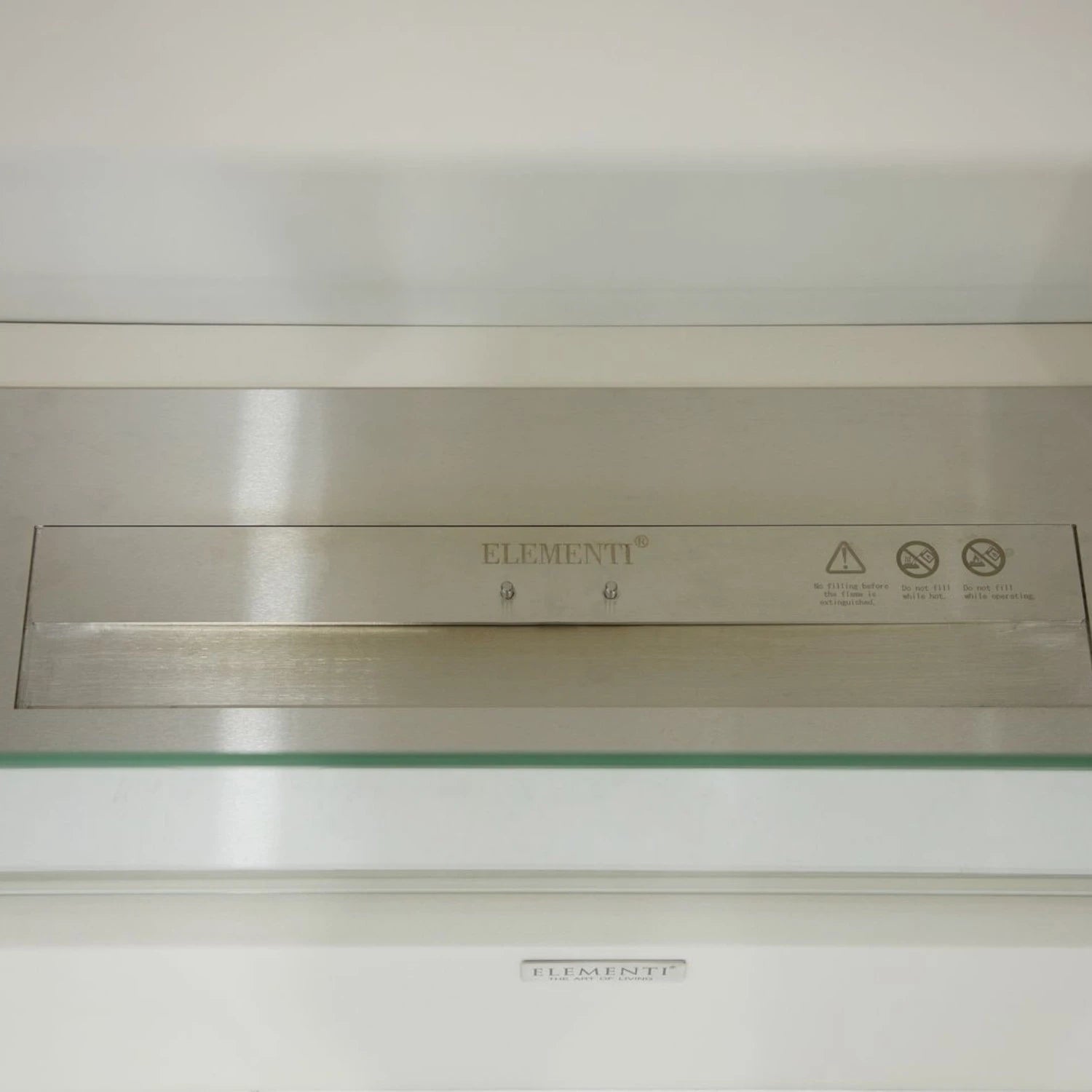 MILANO bioethanol fireplace in Cream White – freestanding with glass