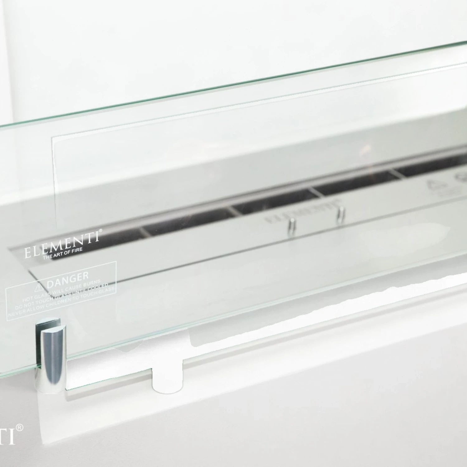MILANO bioethanol fireplace in Cream White – freestanding with glass