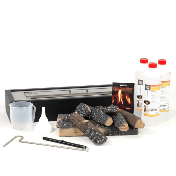 Paquete de inserto de chimenea de bioetanol - 65 cm