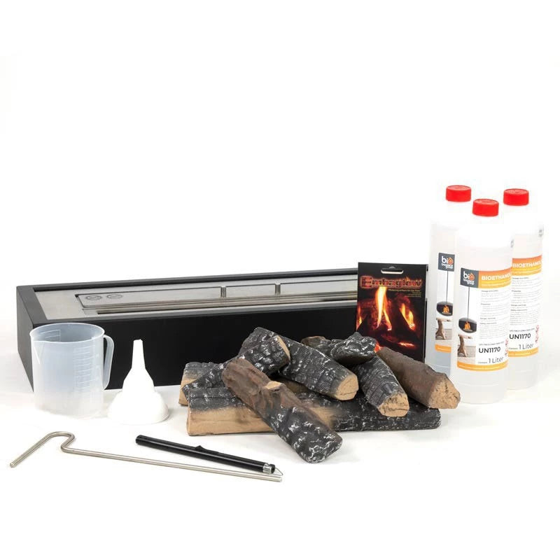 Paquete de inserto de chimenea de bioetanol - 65 cm