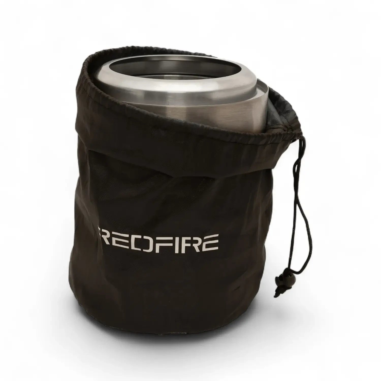Medium Volcano tabletop fire pit in stainless steel with clean flame