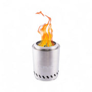 Medium Volcano tabletop fire pit in stainless steel with clean flame