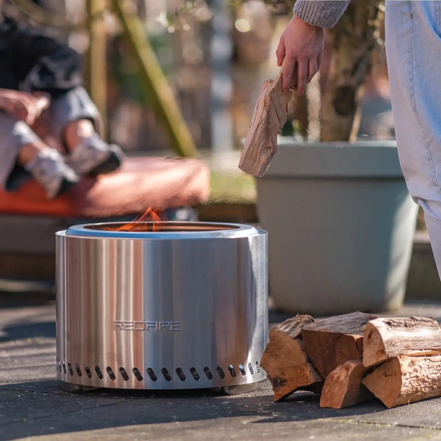 Volcano - Chimenea Pellet de Mesa - Acero Inoxidable