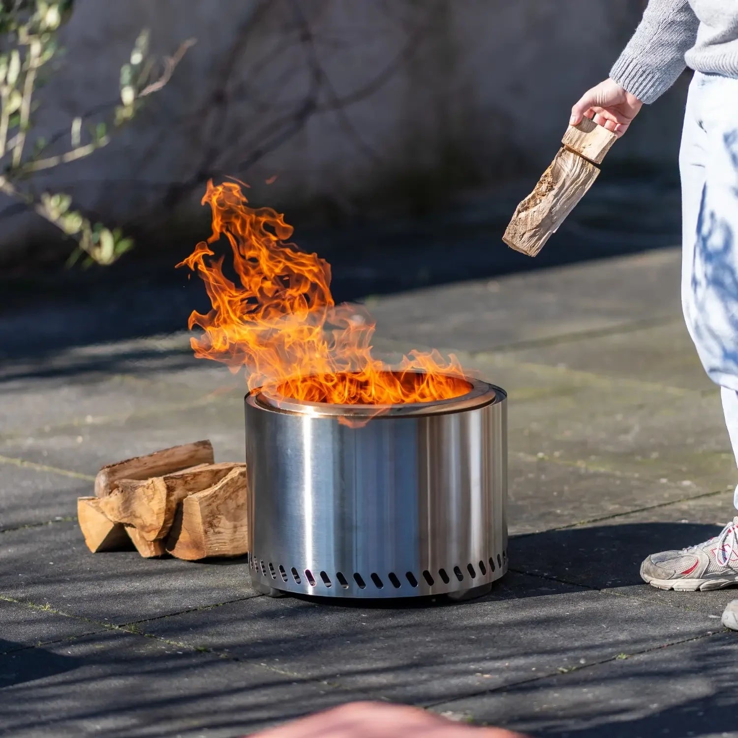 Volcano - Chimenea Pellet de Mesa - Acero Inoxidable