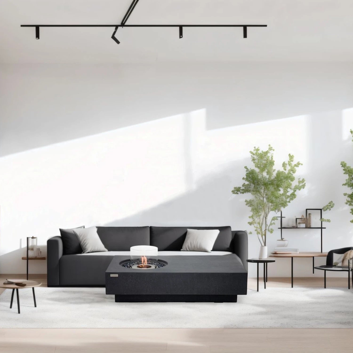 Metropolis Mesa de Bioetanol – Negro Pizarra