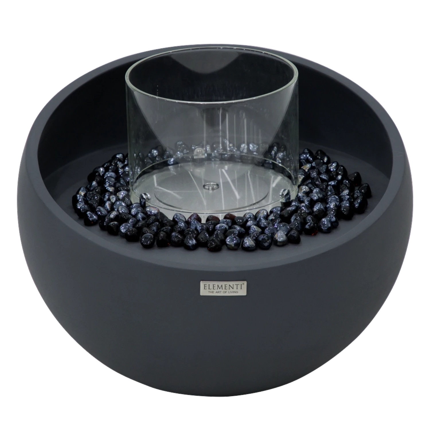 FIRENZE Cuenco de Bioetanol – Negro Pizarra
