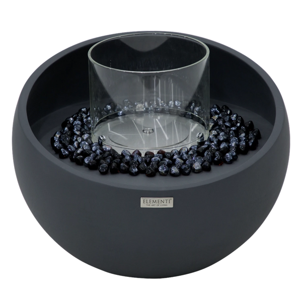 FIRENZE Cuenco de Bioetanol – Negro Pizarra