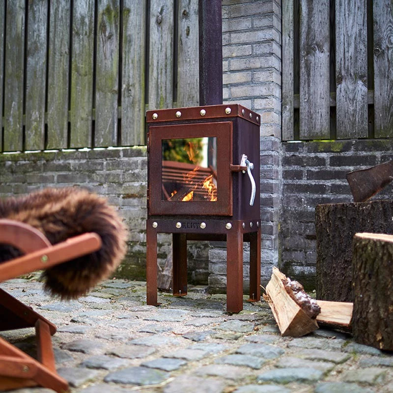 chimenea de leña