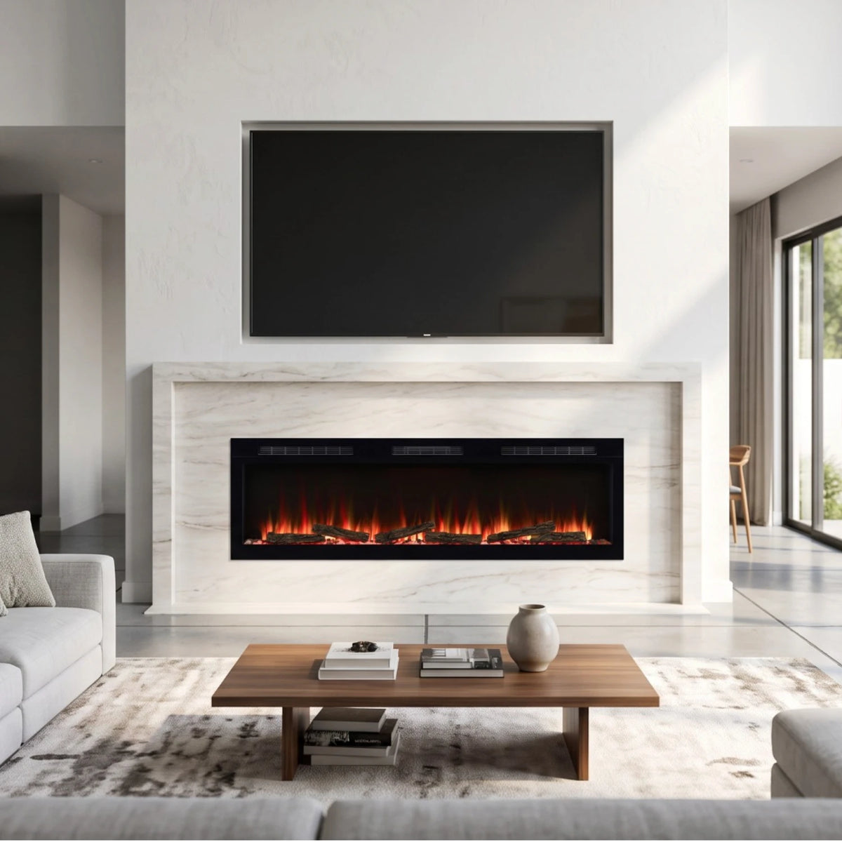 Chimenea eléctrica Sense 60 - Empotrada o de pared