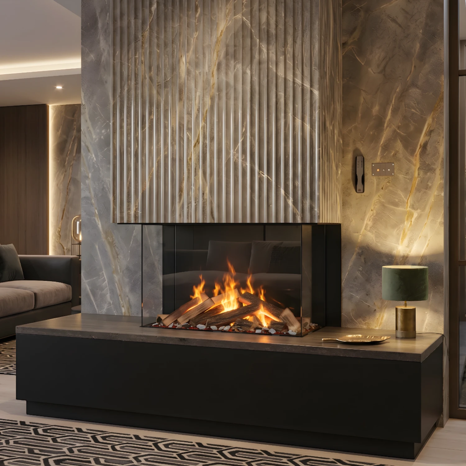 e-MatriX 800-500 III - Chimenea de vapor de agua