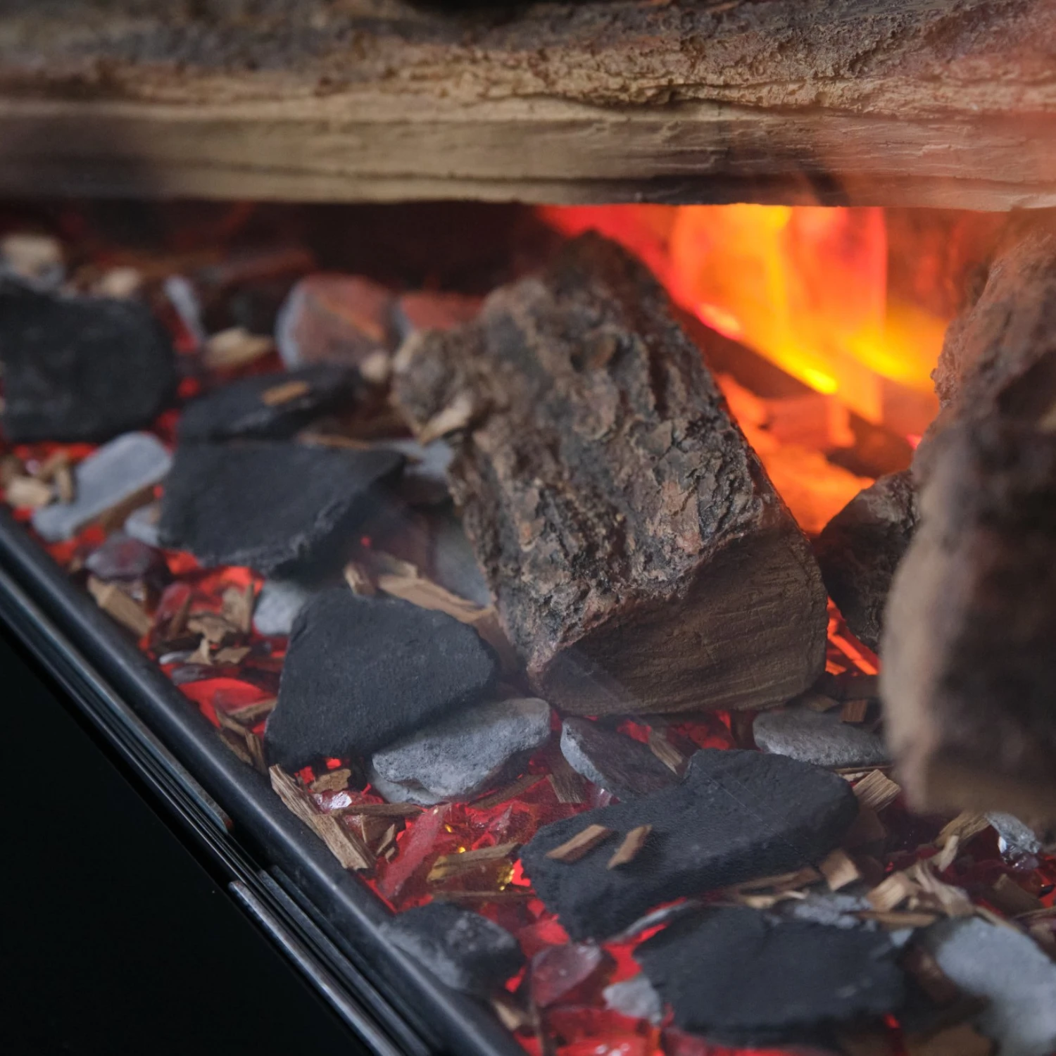 e-MatriX 800/500 II-L - Chimenea de vapor de agua empotrada en esquina