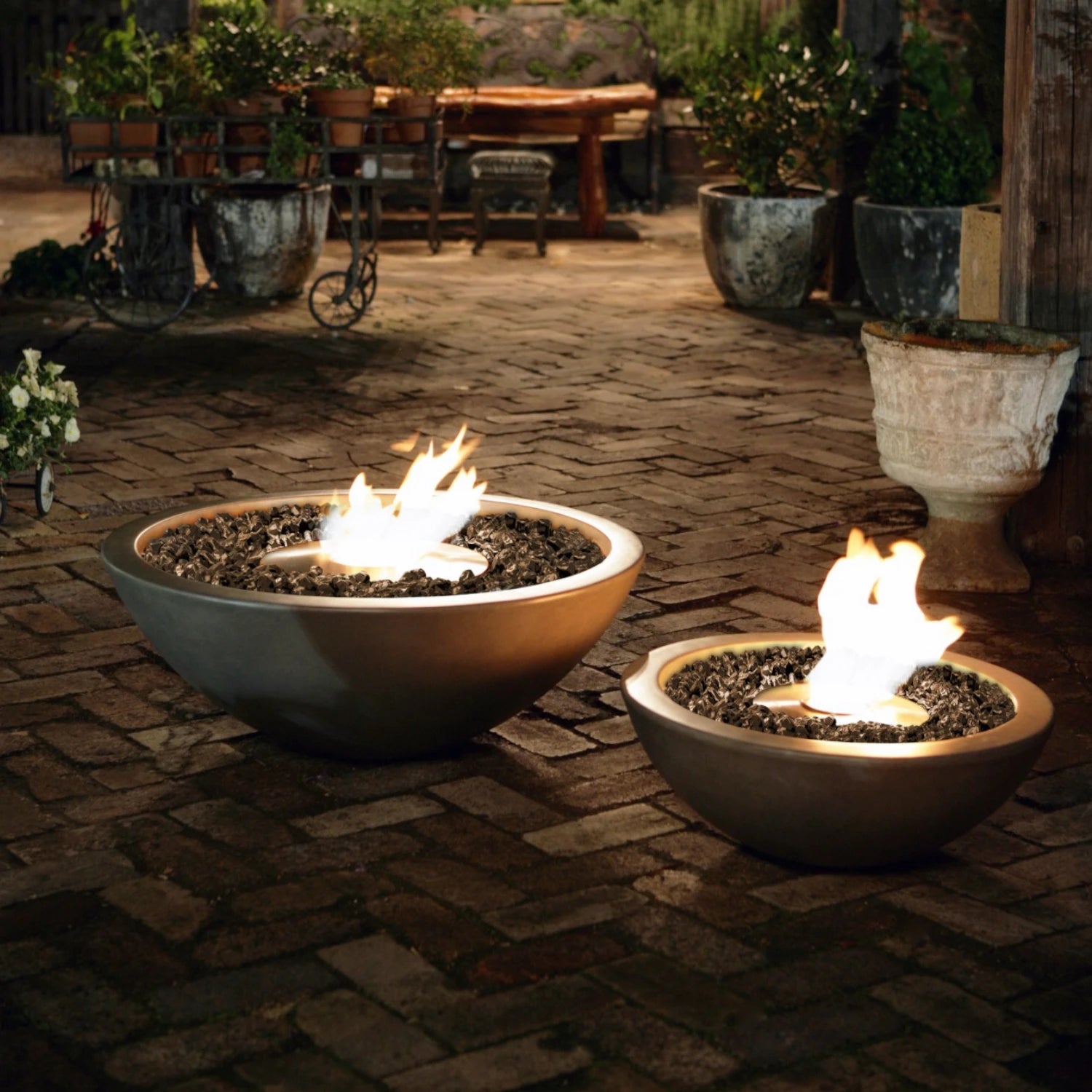 Mix 600 - Chimenea de bioetanol natural para exteriores