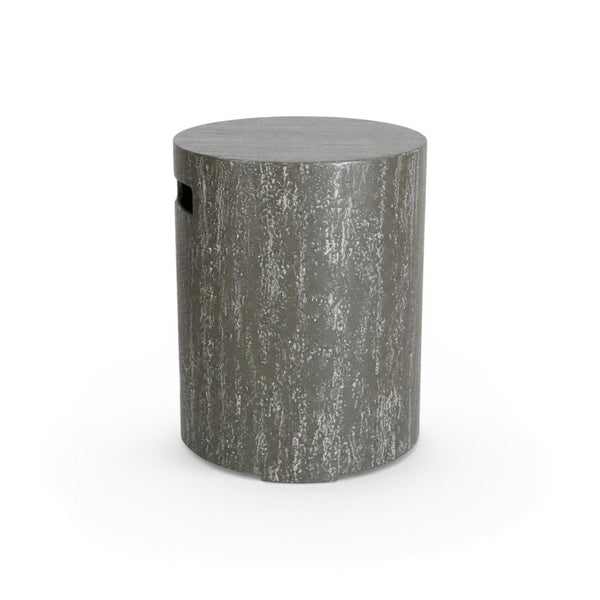 Enclosure Redondo Travertino Oscuro – Cubierta para Botella de Gas
