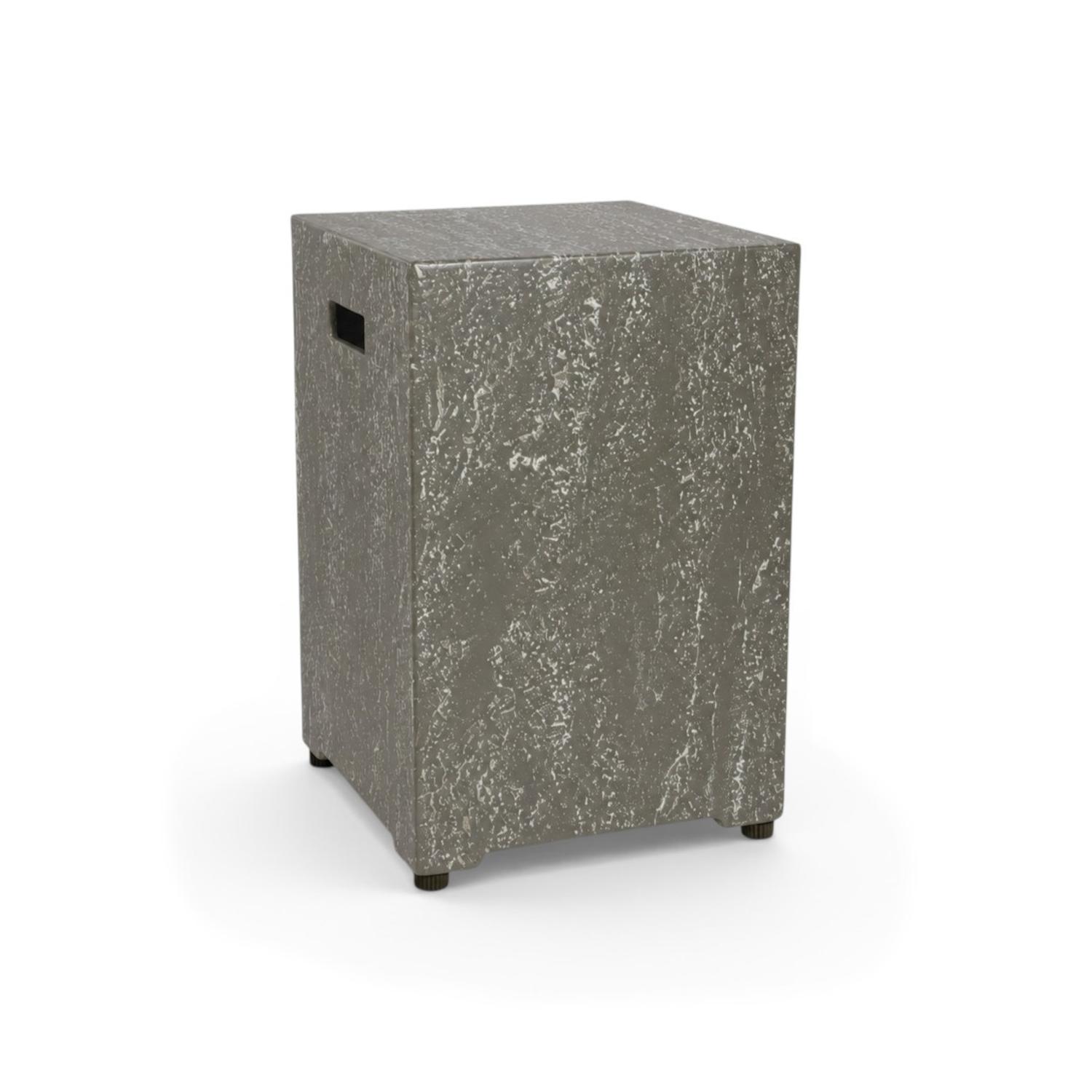 Enclosure Square Dark Travertine – Cubierta para Botella de Gas