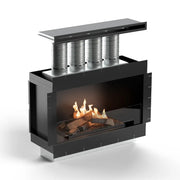 Flogs Box 1000 de un solo lado (ventilación en la habitación) - Chimenea de bioetanol