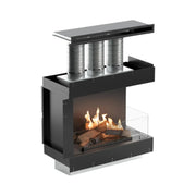 Flogs Box 800 Esquina Derecha (Ventilación en la Habitación) - Chimenea de Bioetanol