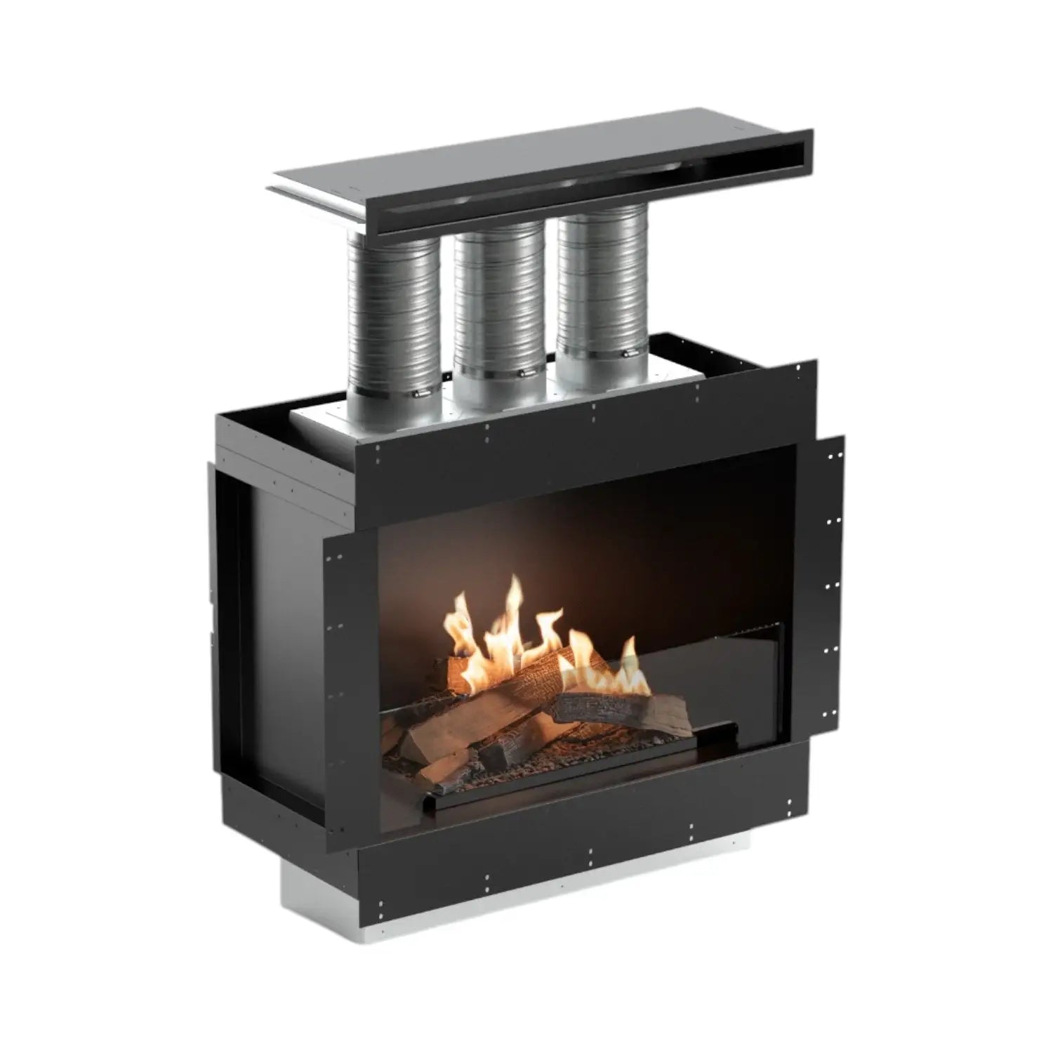 Flogs Box 800 de un solo lado (ventilación en la habitación) - Chimenea de bioetanol