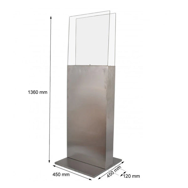 Chimenea de bioetanol de acero inoxidable