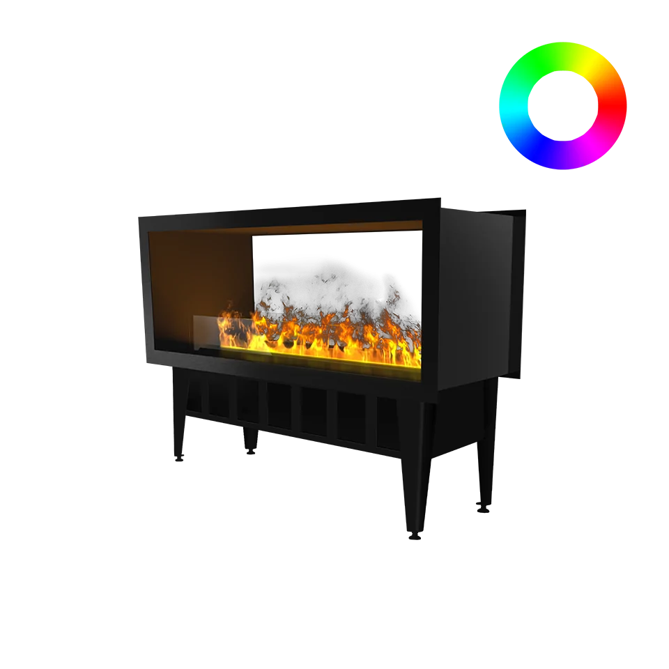 Chimenea de vapor de agua Incanto 1000 ST Multicolor de doble cara