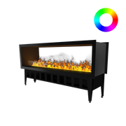 Chimenea de vapor de agua Incanto 1500 ST Multicolor de doble cara
