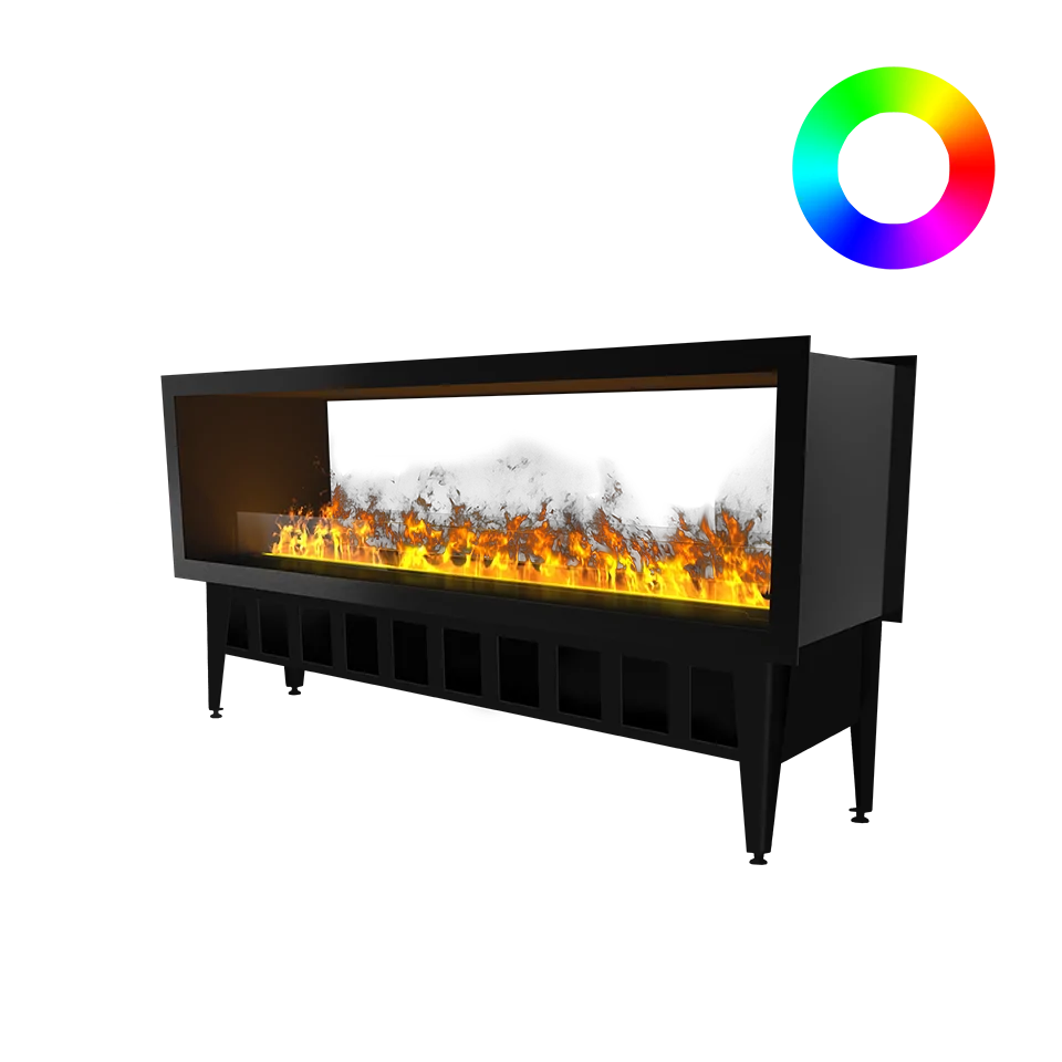 Chimenea de vapor de agua Incanto 1500 ST Multicolor de doble cara