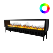 Chimenea de vapor de agua Incanto 2500 ST Multicolor de doble cara