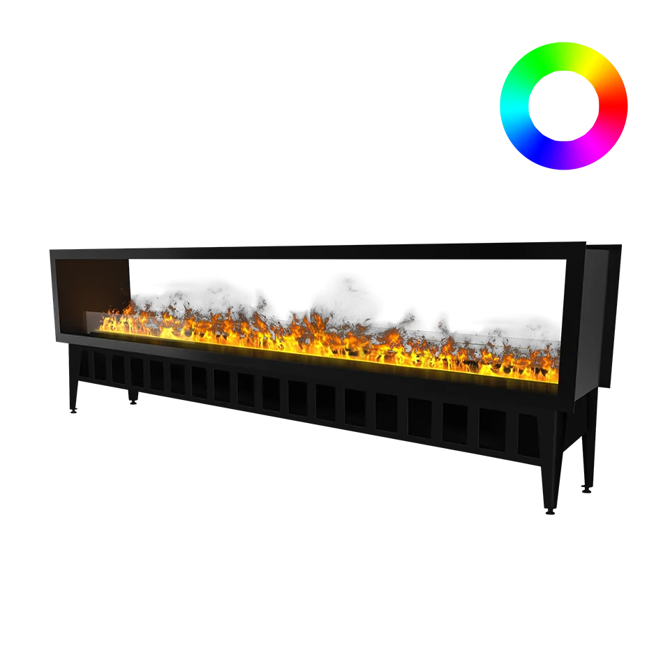Chimenea de vapor de agua Incanto 2500 ST Multicolor de doble cara