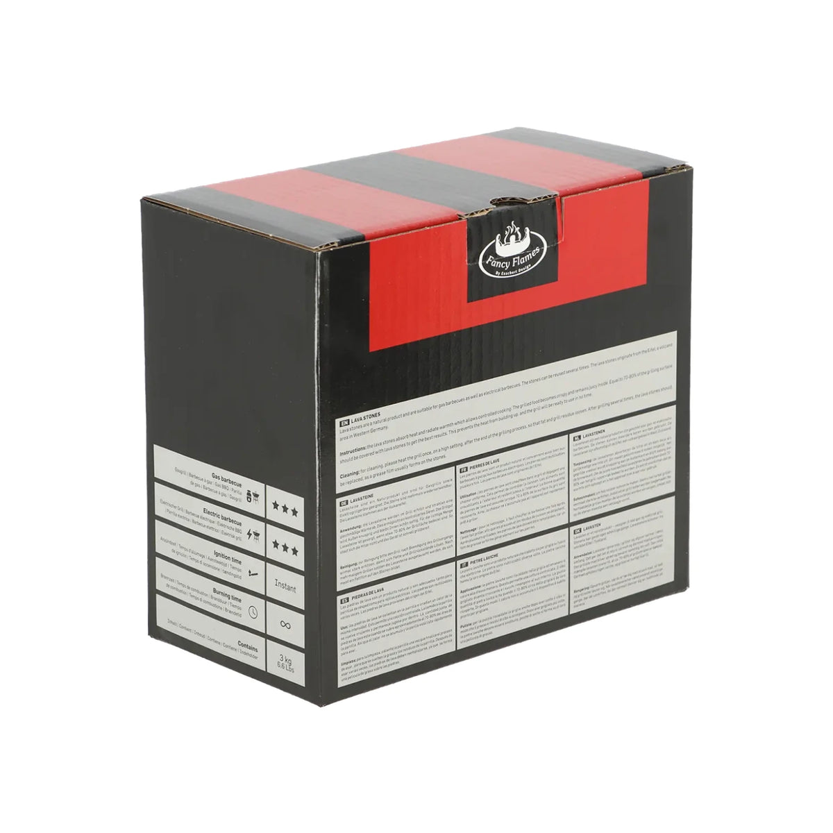 Piedras de lava 3 kg - Para chimeneas de gas exteriores y barbacoas