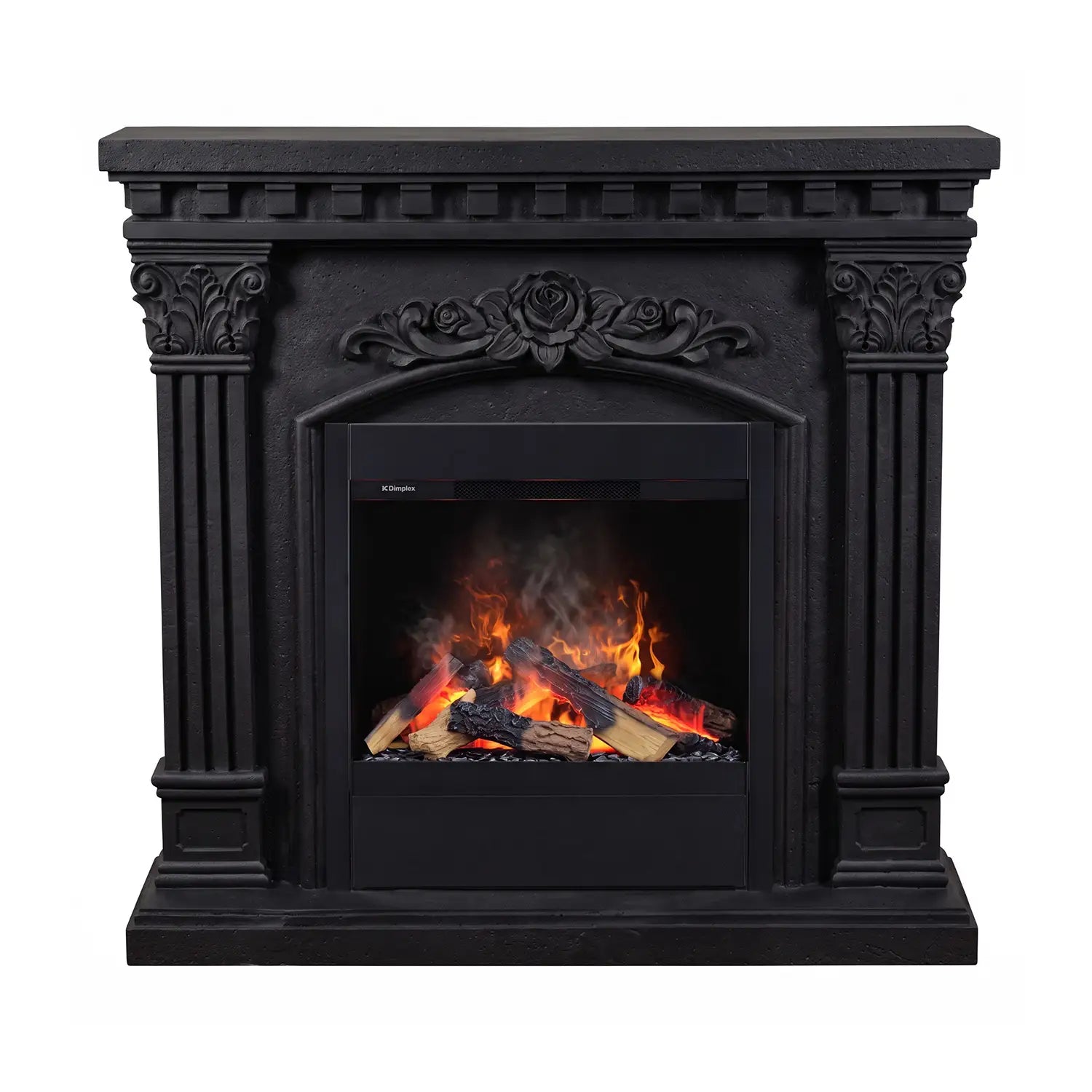 Freyr - Chimenea de vapor de agua en poliestona - negro