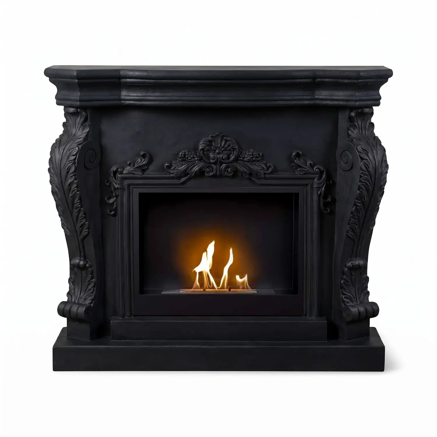 Ymir - Chimenea de bioetanol independiente en negro