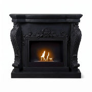Ymir - Chimenea de bioetanol independiente en negro